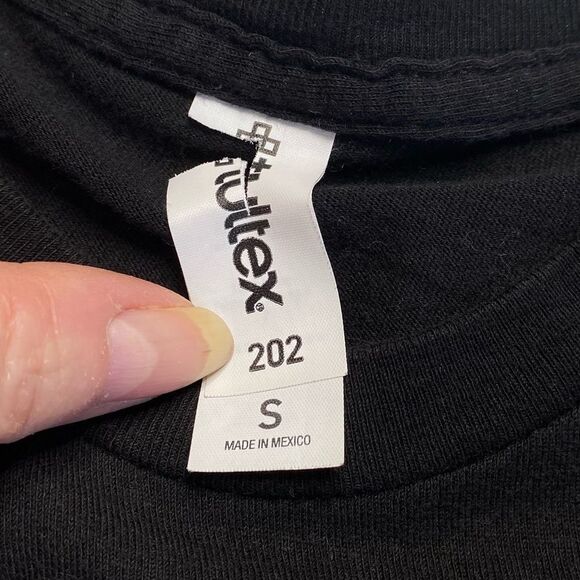 Tultex Nirvana Come As You Are Cotton Short Sleeve Tee Black Sz S - Picture 5 of 7